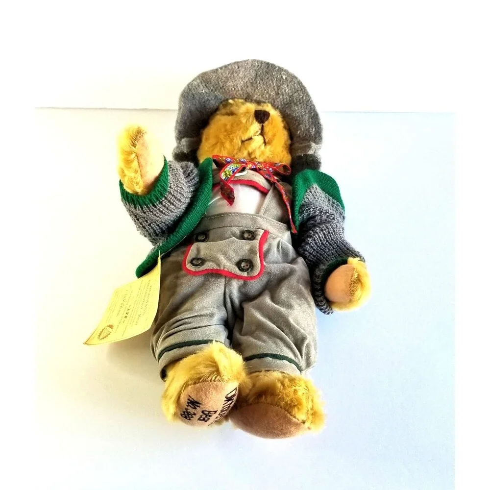 Vtg HERMANN Oktoberfest Mohair Teddy Bear Limited Edition Collectible 1994 - Picture 9 of 15